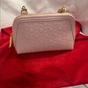 Pink Embossed Women's Bag